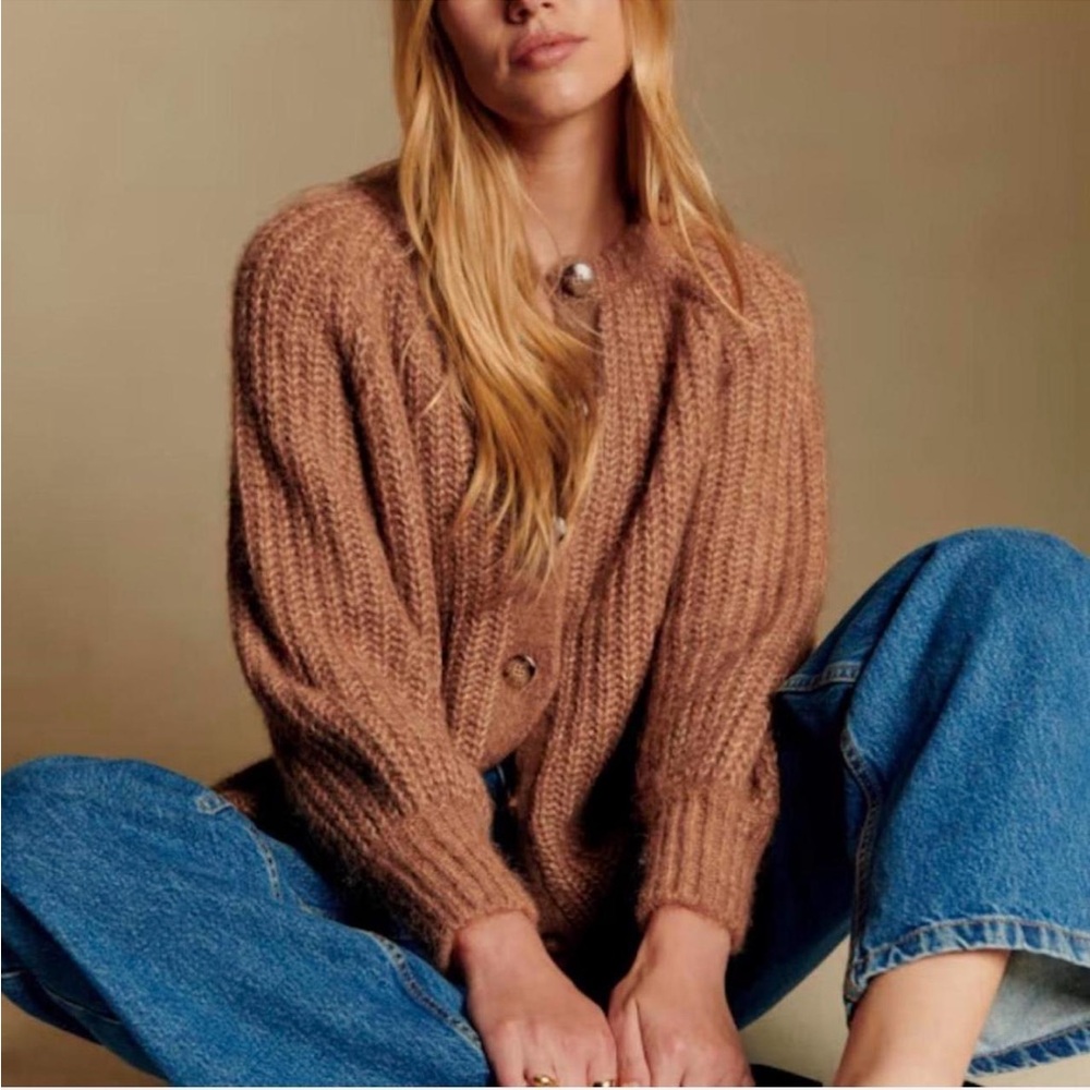 Sezane Emile Cardigan in Camel